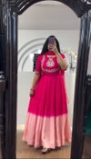 PC 375 Pure Chinon Embroidered Gown Wholesale Clothing Distributors In India